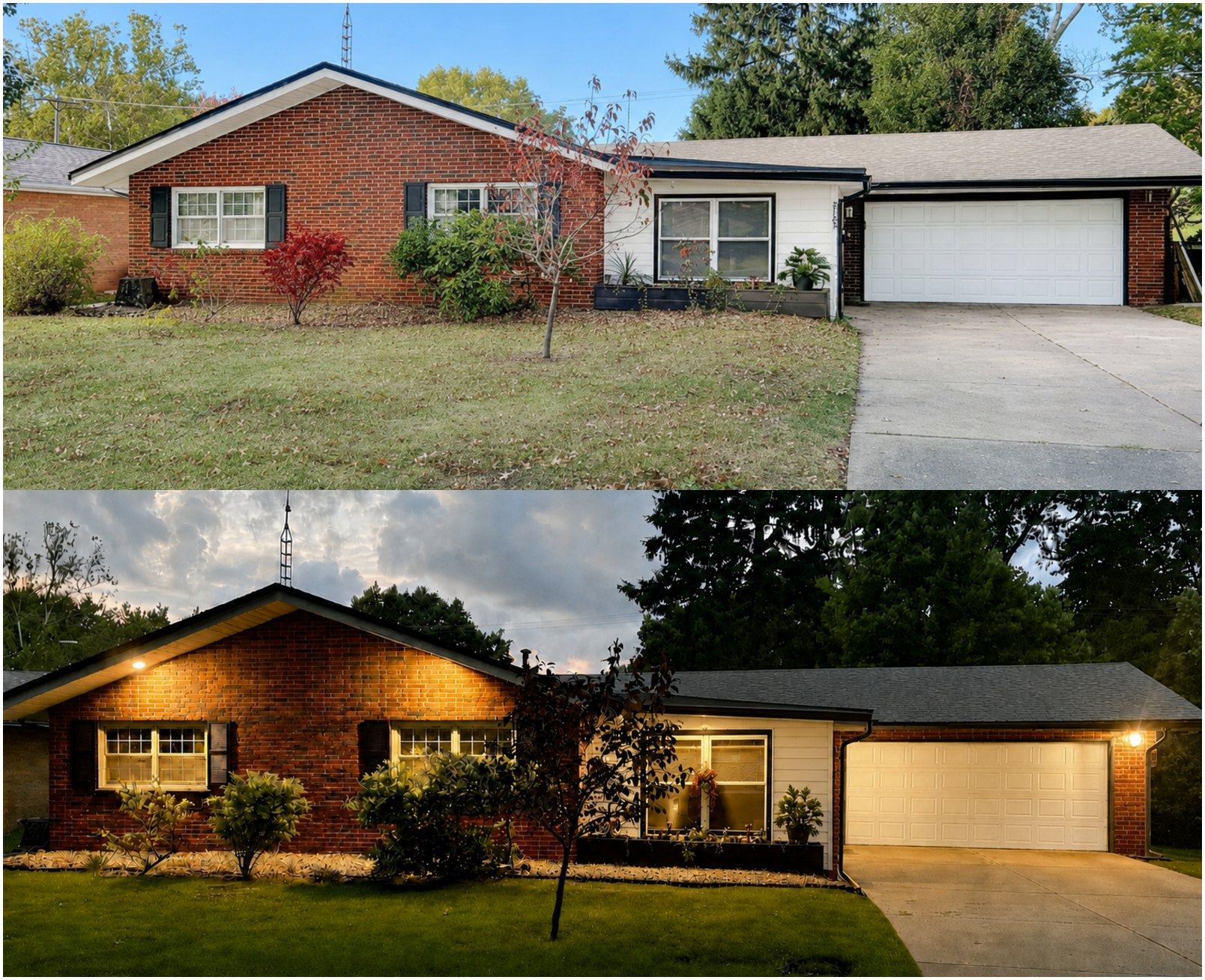 Blackhawk exterior after in daytime and evening