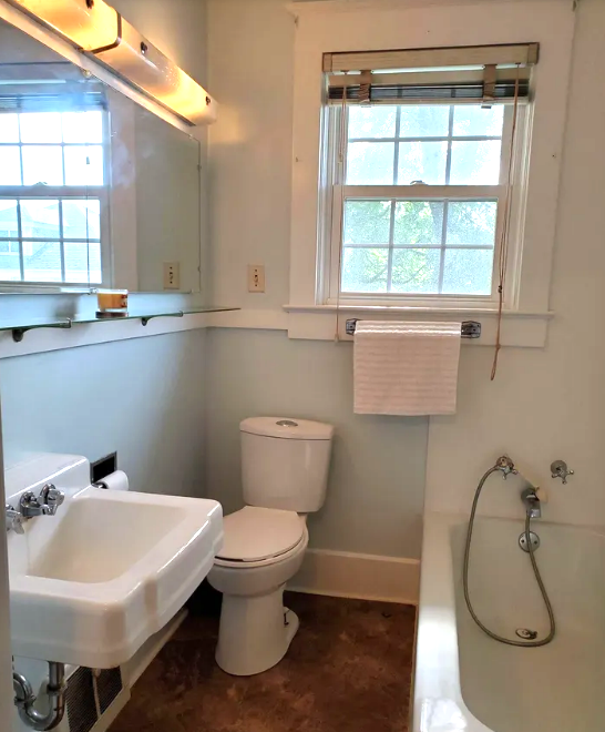 Douglas upstairs bathroom before