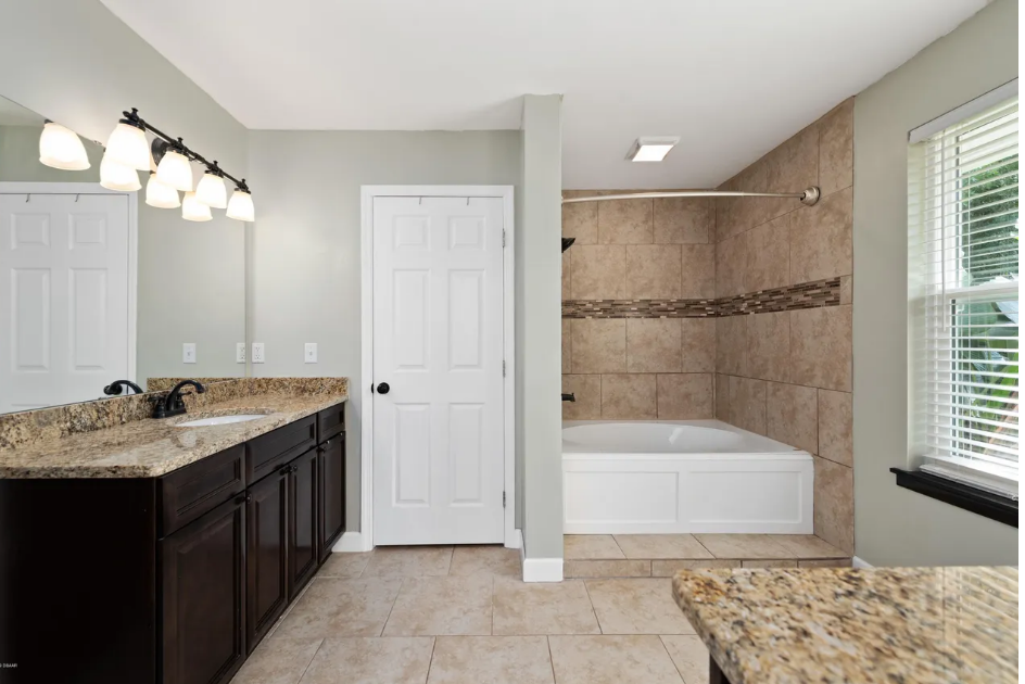 Pine Needles master bathroom after